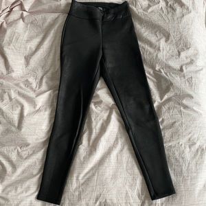 Dynamite Faux Leather Leggings, Black, Size XS